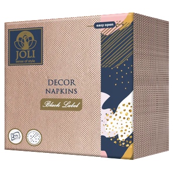 Joli Луксозни салфетки серия " Decor Napkins - Black Label-кафяво (jo-828)