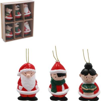 Pro-Tech shop Sada 6 vianočných ozdôb mix vzorov 7cm 69778