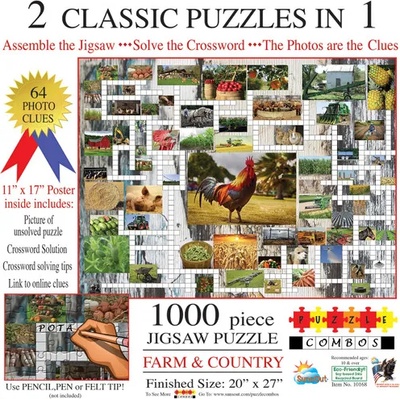 SunsOut Пъзел SunsOut от 1000 части - Фермата (10168)