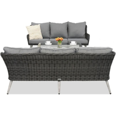Garden Point Градински мебели Bilbao Coffee с масичка за 6 човека Garden Point антрацит (GAP0561-2SO3SM)