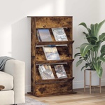 vidaXL Етажерка за списания Димян дъб 70 x 41 x 126 см (899531)