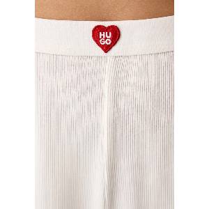 HUGO късо долнище на пижама дамско от модал heart shorts (50566638) - answear - 97,77 лв