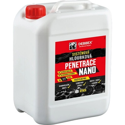 DEBBEX by Den Braven Systémová hloubková penetrace NANO 10 l kanystr transparentní Barva: transparentní, Velikost: 1 l – Hledejceny.cz