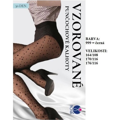 Novia Punčochové kalhoty VD02 999 ČERNÁ