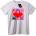 NOONEBRAND Тениска QR Код Сърце - 6XL, White
