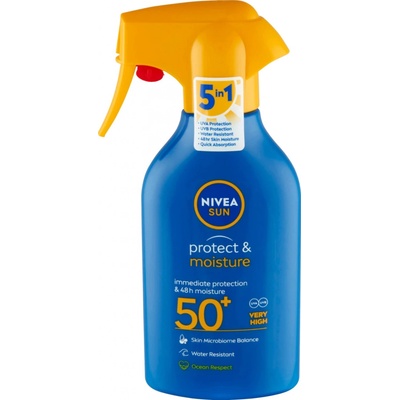 Nivea Sun Protect & Moisture hydratační spray na opalování SPF50+ 270 ml