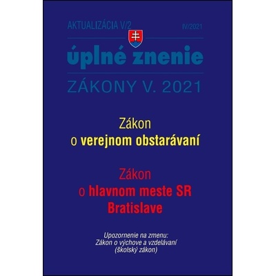 Aktualizácia V-2/2021 Štátna služba, informačné technológie verejnej správy