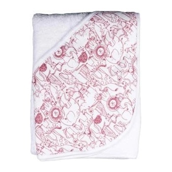 XKKO BMB Bambusová froté osuška s kapucňou 90x90 Safari W/Mesa Rose