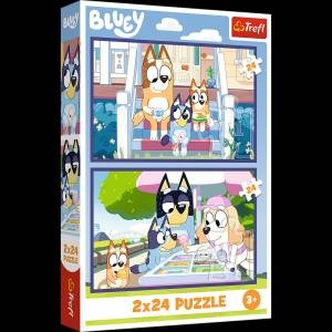 Trefl Puzzle - 2x24 - Funny Bluey - BBC Bluey Trefl 34446