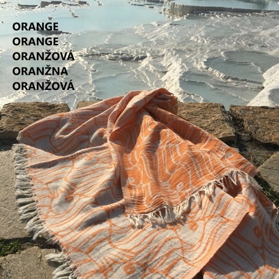 Denizli Concept osuška Trol rybičky oranžová 90 x 170 cm