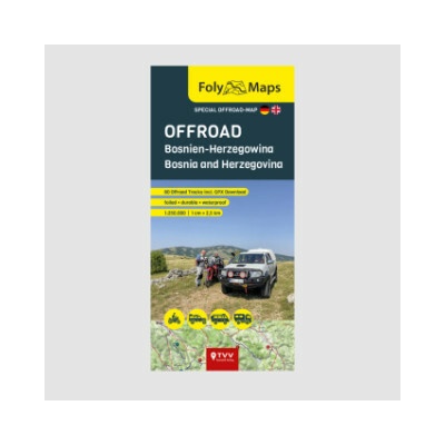 FolyMaps OFFROAD Bosnia and Herzegovina 1:250 000