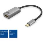 ACT USB-C към HDMI адаптер ACT AC7010, 4K@60Hz, 0.15m, алуминиев (AC7010)