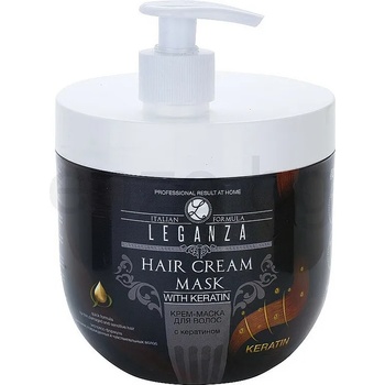 Image 1 of Leganza Маска за коса с кератин, с помпа, 1000 ml