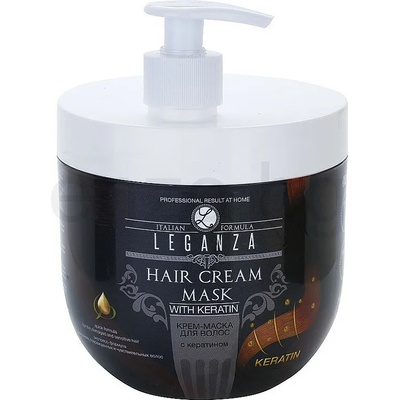 Leganza Маска за коса с кератин, с помпа, 1000 ml