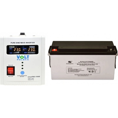 VSelektro záložní zdroj 700W sinusPRO-1000E + AKU 150Ah