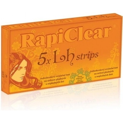 Rapiclear 5 x Lh strips ovulačný test 1 ks