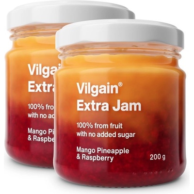 Vilgain Extra džem mango s ananasem a malinami bez přidaného cukru 2 x 200 g