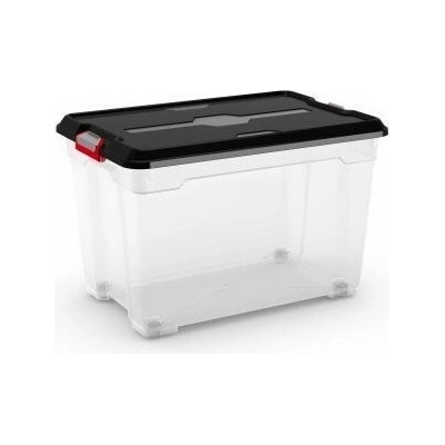 Keter Plastový úložný box Moover box XL 60 l 58 x 38 x 37 čierne veko
