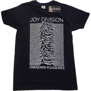 Joy Division Unknown Pleasures White On Black Тениска с къс ръкав Black S (JDTS04MB01)