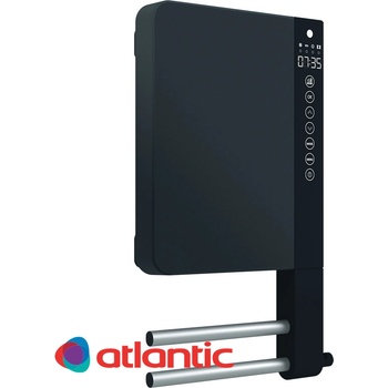 Atlantic Конвектор за баня Atlantic Telia 1000+800 W, черен с поставка за кърпи (720110)