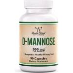 Double Wood Supplements D-Mannose, 500 mg, 90 капсули, Double Wood (23001 DW)