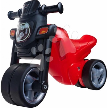 BIG motorka Sport Balance Bike Red so zvukom široké dvojité gumené kolesá červené
