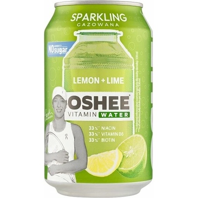 Oshee Vitamin Water sýtený nealkoholický nápoj s príchuťou citrónu a limety 330 ml
