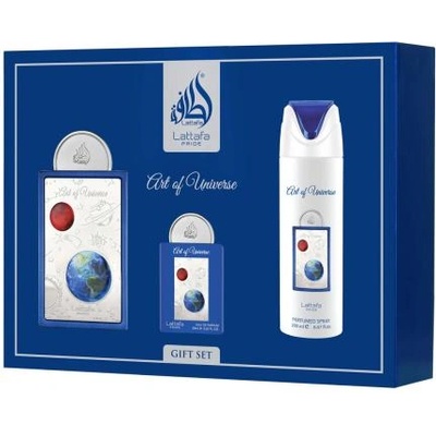 LATTAFA Pride Art Of Universe подаръчен комплект: EDP 100 ml + EDP 20 ml + дезодорант 200 ml унисекс