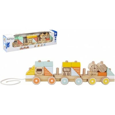 Teddies Vlak s domečky 21 dielov