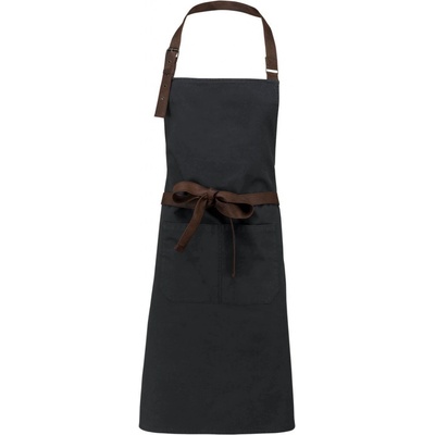 Kariban Zástěra Vintage Apron uni čokoládová