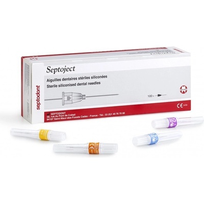 Septoject Jehla 30G 0,30 x 21 mm intraligamentární anestezie 100 ks