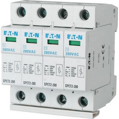 Eaton Защитa от пренапрежение EATON SPET2-280/4, 168693 - 4P, 280VAC, 4x10kA (168693)