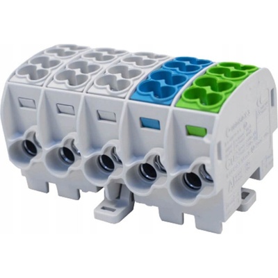 Pětipólová rozvodná svorkovnice 25 mm2 SCB 25-5X Simet 81500020