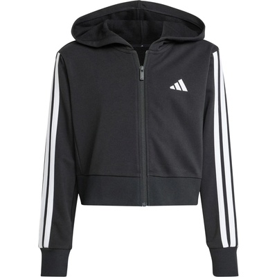 Adidas Детски суичър adidas Kid's Essentials Full Zip Hoodie Zip-up hoodie - Black / White - размер 164 (EU) (704-6496-0114)