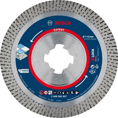 BOSCH Diamantový řezný kotouč EXPERT HardCeramic X-LOCK 115 × 22,23 × 1,4 × 10 mm 2.608.900.657 2.608.900.657
