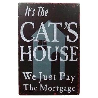 Ceduľa It is The Cats House