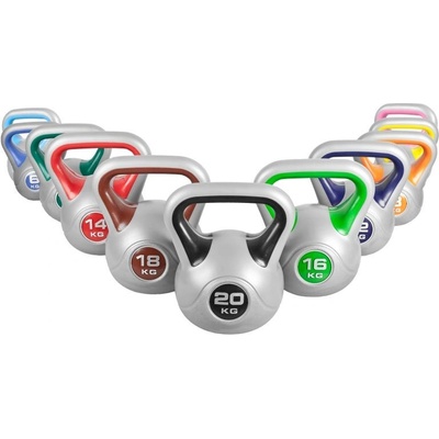 Gorillasports cementový poplastovaný kettle-bells set 113 kg