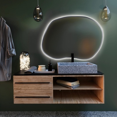 Baltica Design Bright Stain II 90x64 cm strieborná 5904107919690