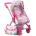 Moni Количка за кукла Moni Toys - Pink rose (101639)
