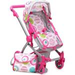 Moni Количка за кукла Moni Toys - Pink rose (101639)
