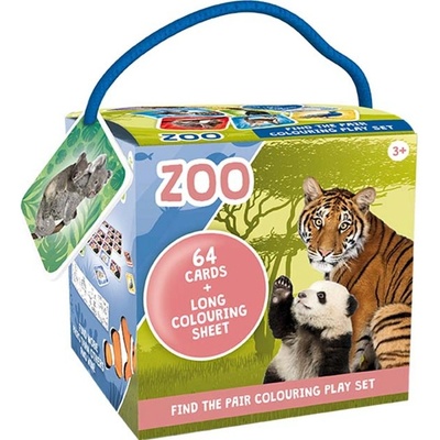 JM Pexeso na cesty s omalovánkami: ZOO