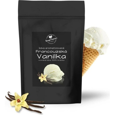 kopi bean Francouzská vanilka aromatizovaná mletá 100 g