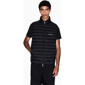 Armani Exchange Елек Armani Exchange Men's Down Gilet - Black with white chest logo