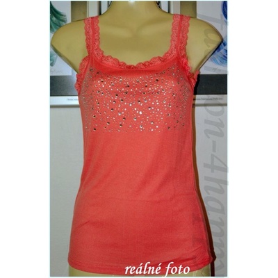 Sexy Top tílko s krajkou 71801 7 Oranžová
