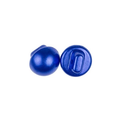 Bellatex s. r. o. G – Gombík, 10 mm, guľôčka perleťová tmavo modrá, 10 ks