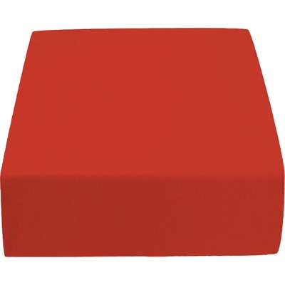 Textilomanie Jersey prostěradlo Lux červené 90x200