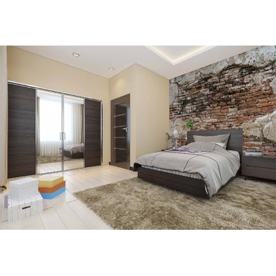 DIMEX ART Самозалепваща се флизелинова фототапета напукана циментова мазилка 375 x 250 см