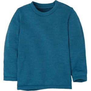 disana Детски вълнен пуловер disana Kid's Strick-Pullover Wool jumper - Taubenblau - размер 86/92 (EU) (704-5489-0711)