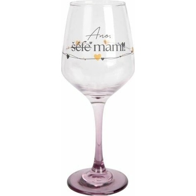 ALBI Sklenice na víno Ano mami! 330 ml