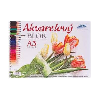 Akvarelový blok A3, čistý, 20 listov